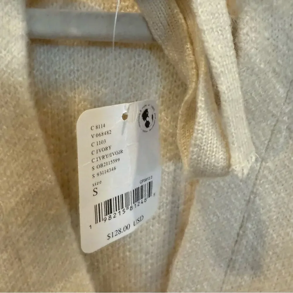 Free People Bow Cardi Ivory